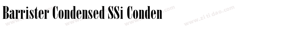 Barrister Condensed SSi Condensed字体转换